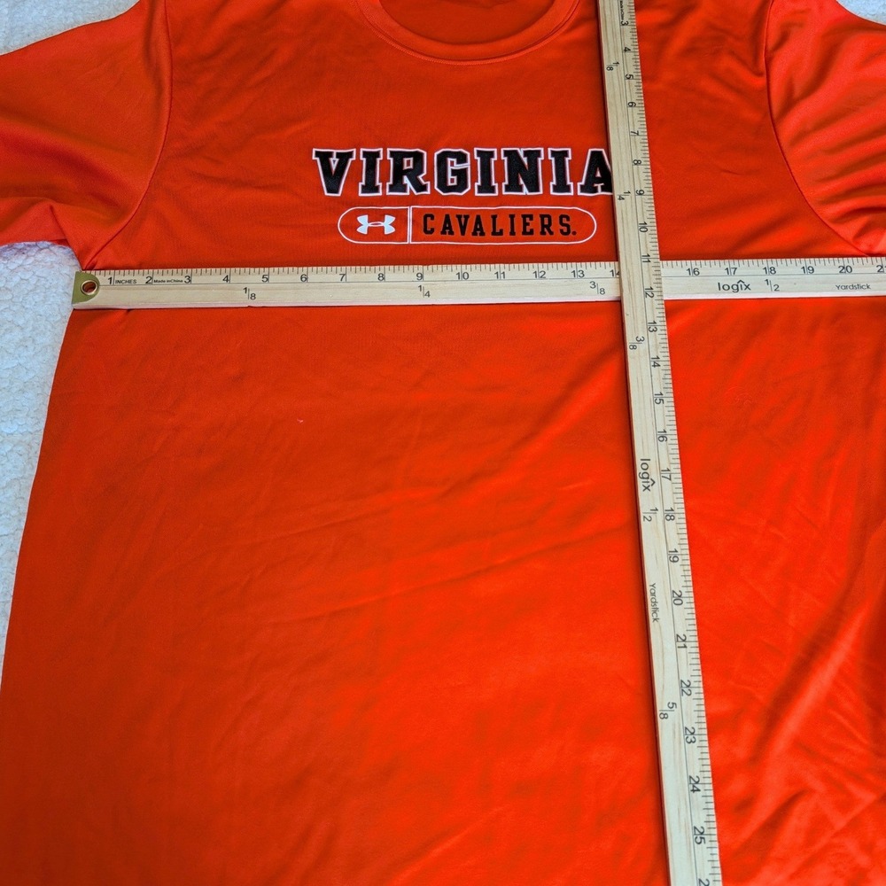 Under Armour Virginia Cavaliers Shirt Mens L Orange Good Graphic Tee